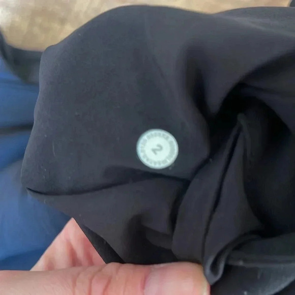 Lululemon Noir Pant Black Dress Pants Elastic waist and tie - Picture 8 of 8